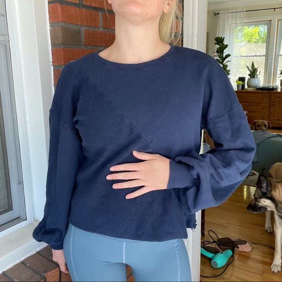 Maaji Cropped Dolman Terry Sweatshirt - Picture 2 of 7